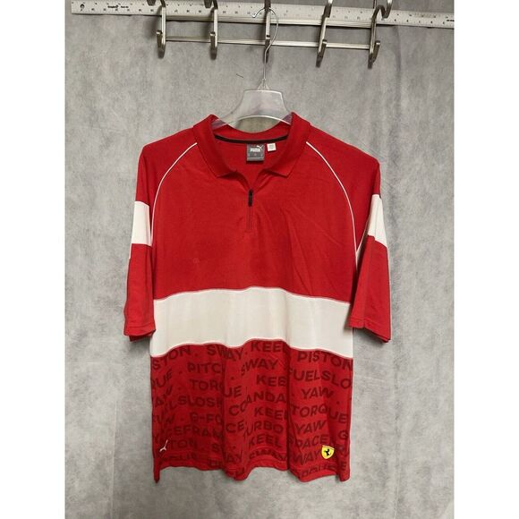 Puma Other - Puma Ferrari Shirt Men XXL Red White Scuderia Racing Nascar Fromula 1 F 1 Golf‎